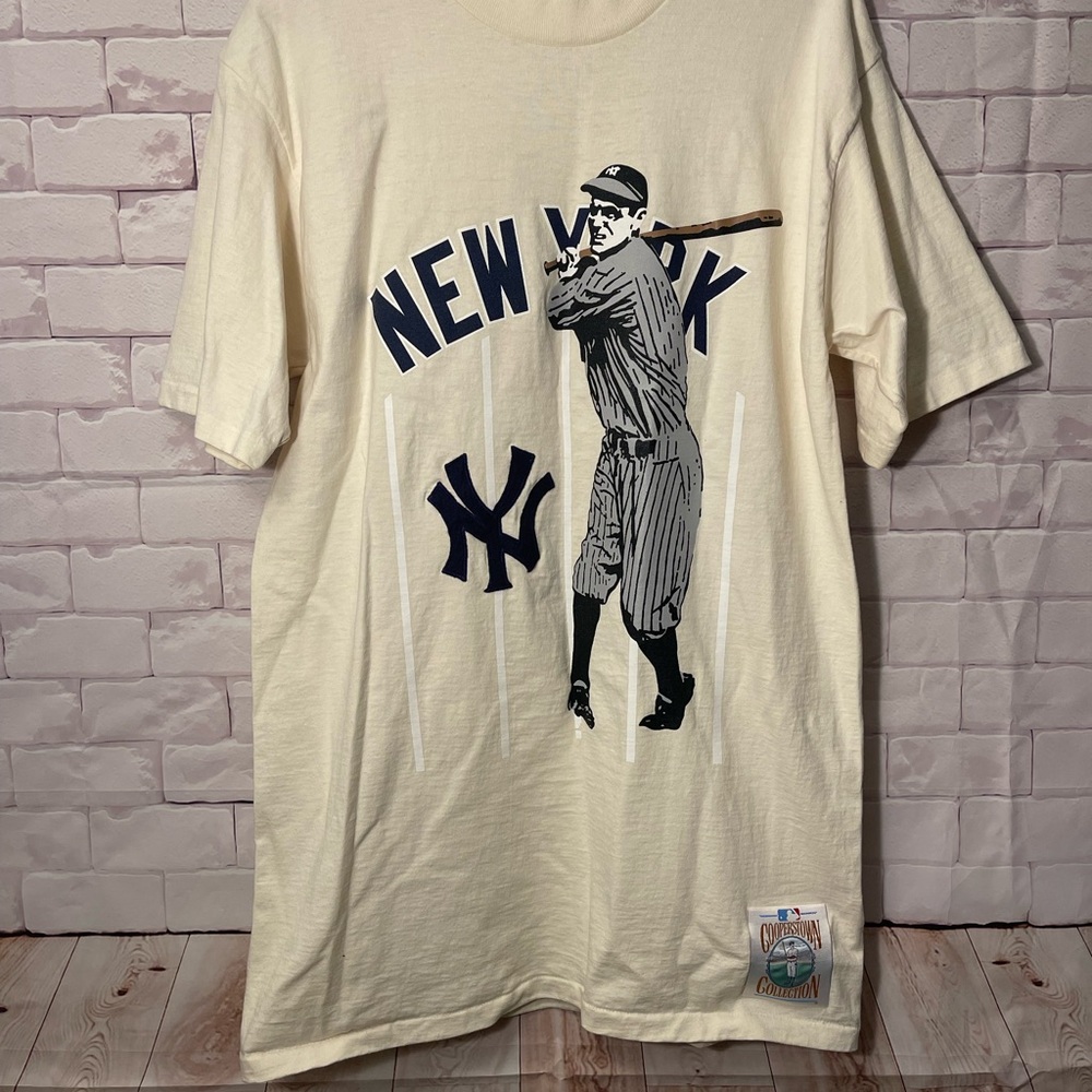 New York Baseball‎ Graphic Cream T-Shirt